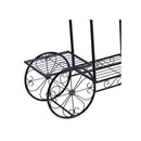 Plant Stand Outdoor Indoor Metal Flower Pots Rack Shelf Corner Planter