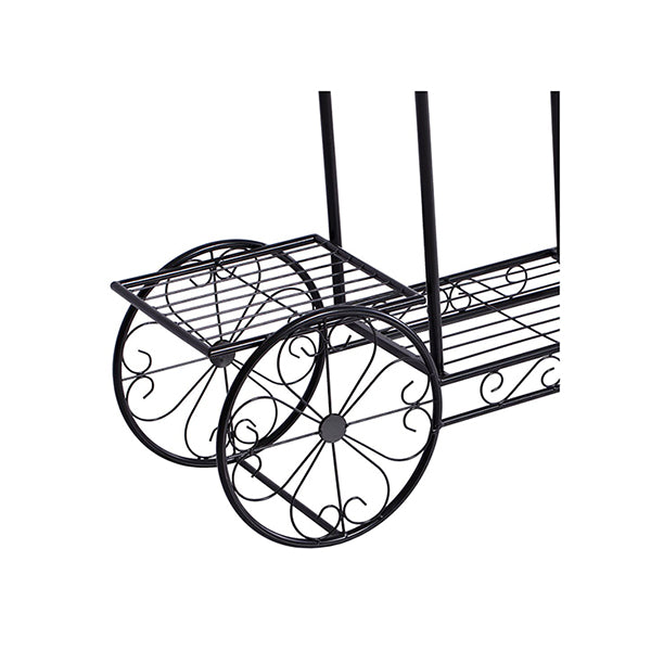 Plant Stand Outdoor Indoor Metal Flower Pots Rack Shelf Corner Planter