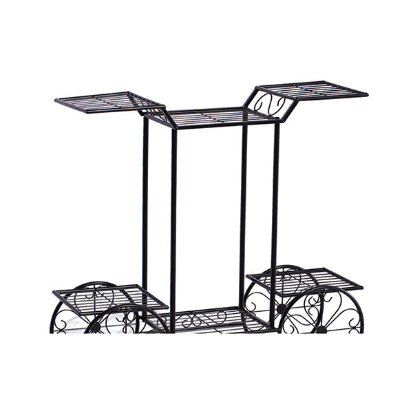 Plant Stand Outdoor Indoor Metal Flower Pots Rack Shelf Corner Planter