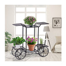 Plant Stand Outdoor Indoor Metal Flower Pots Rack Shelf Corner Planter