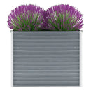 Garden Planter Galvanized Steel 100X40X77 Cm