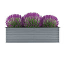 Garden Planter Galvanized Steel 160X40X45 Cm