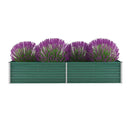Garden Planter Galvanized Steel 240X80X45 Cm