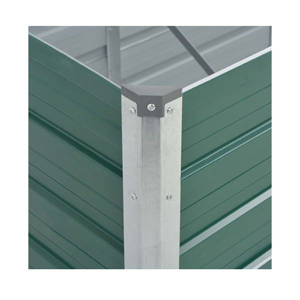 Garden Planter Galvanised Steel 240X80X77 Cm