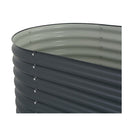 Garden Planter 160X80X81 Cm Galvanized Steel Grey