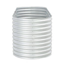 Garden Planter 240X80X81 Cm Galvanized Steel Silver
