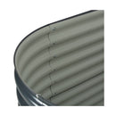 Garden Planter 160X80X81 Cm Galvanized Steel Grey