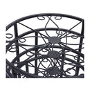 4X Outdoor Indoor Plant Stand Metal Black Flower Pot Garden Decor Rack Round