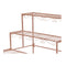 Plant Stand 3 Tier Rectangle Metal Flower Planter Corner Rose Gold