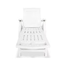 Sun Lounger With Footrest Plastic