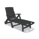 Sun Lounger With Footrest Plastic