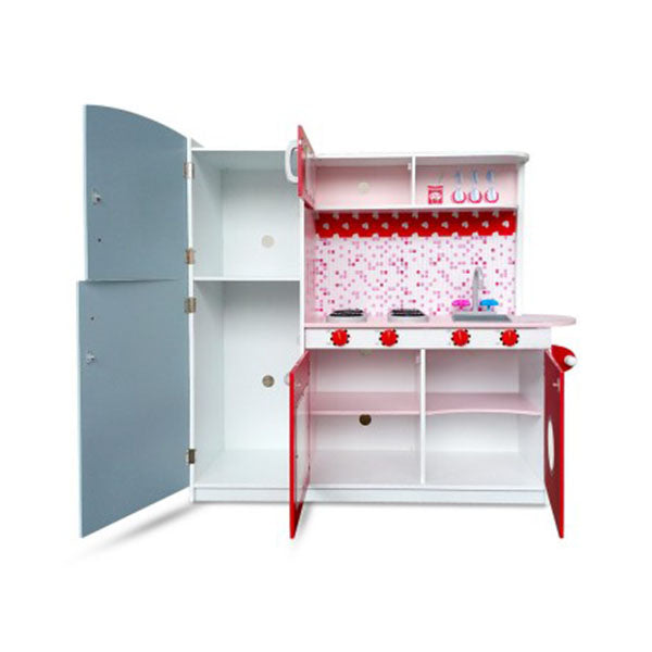 Wooden Kitchen Play Set with Fridge