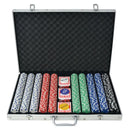 Poker Set With 1000 Chips Plastic And Aluminium
