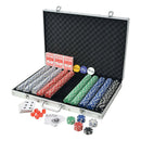 Poker Set With 1000 Chips Plastic And Aluminium