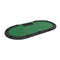 9 Player Folding Poker Table 3 Fold Oval Green