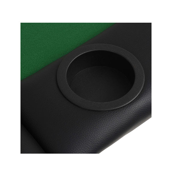 9 Player Folding Poker Table 3 Fold Oval Green
