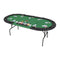 9 Player Folding Poker Table 3 Fold Oval Green