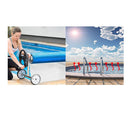 400 Micron Swimming Pool Roller Cover Combo Silver Blue