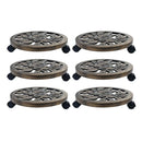 Plant Trolleys 6 Pcs 38 Cm Plastic