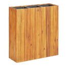 Garden Planter With 3 Pots Solid Acacia Wood