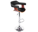 PU Leather Wooden Bar Stool