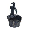 Garden Water Fountain Barrel With Pump