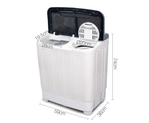 5KG 30L Twin Tub Portable Washing Machine