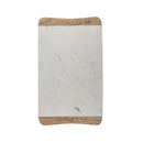 Ayla Wood And Marble Wide Chopping Board