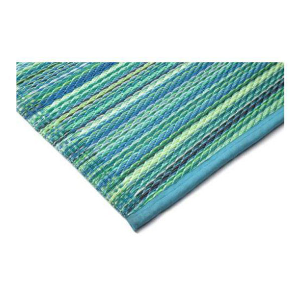Cancun Aqua Recycled Plastic Outdoor Rug and Mat