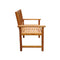 Garden Chairs 2 Pcs Solid Acacia Wood Brown