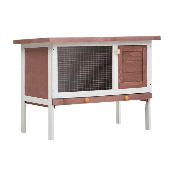 Outdoor Rabbit Hutch 1 Layer Wood