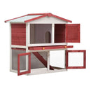Outdoor Rabbit Hutch 3 Doors Wood