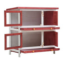 Outdoor Rabbit Hutch 4 Doors Wood