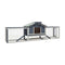 Rabbit Hutch 303X60X86 Cm Solid Pine And Fir Wood
