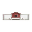 Rabbit Hutch 303X60X86 Cm Solid Pine And Fir Wood