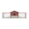 Rabbit Hutch 303X60X86 Cm Solid Pine And Fir Wood