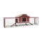 Rabbit Hutch 303X60X86 Cm Solid Pine And Fir Wood