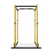 Fitness Power Rack 140X145X214 Cm Yellow And Black
