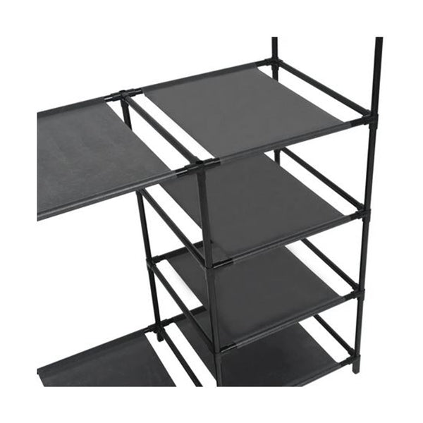 Clothes Rack Steel And Non Woven Fabric 87X44X158 Cm Black