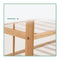 Bamboo Shoe Rack Storage Wooden Organizer Shelf Stand 5 Tiers Layers 70Cm