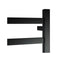 Black 912X620Mm Electric Heated Towel Rack Square 8 Bars