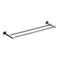 Bathroom Double Classic Chrome Towel Bar Rail