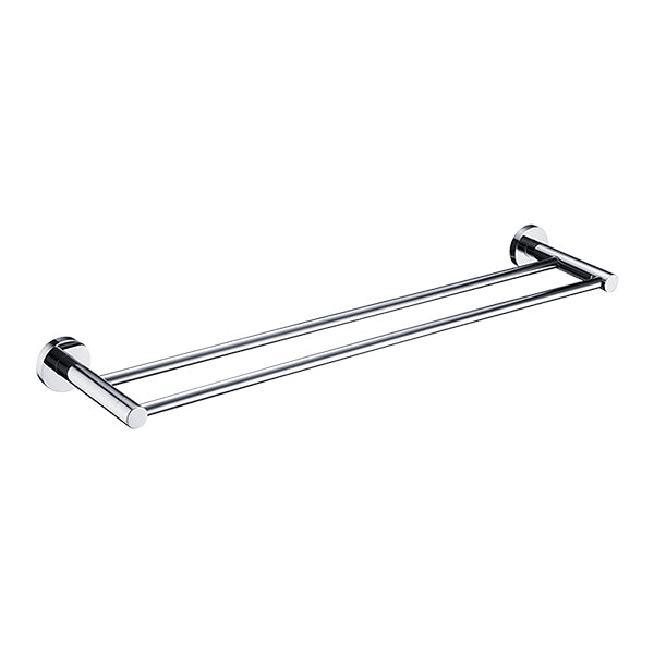 Bathroom Double Classic Chrome Towel Bar Rail