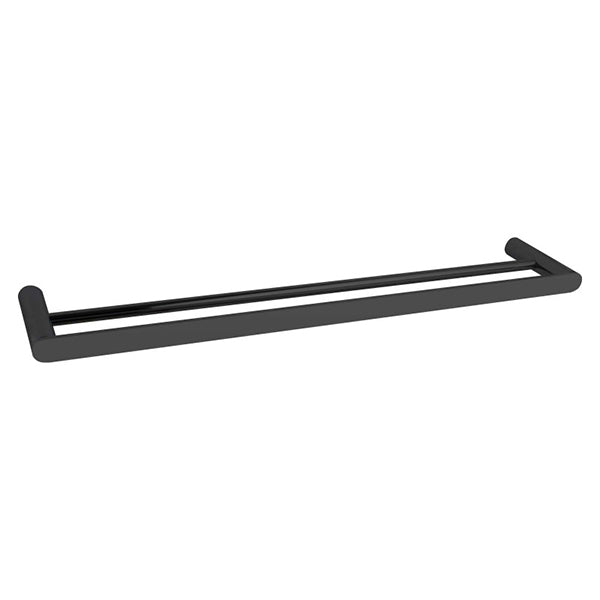 800Mm Bathroom Towel Rack Towel Rail Towel Bar Stainless Steel Black