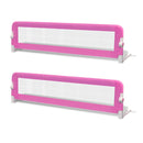 Toddler Safety Bed Rail 2 Pcs Pink 150X42 Cm