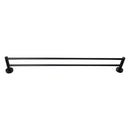 800Mm Double Towel Rail Rack Bar Cut To Size Black Round Towel Holder