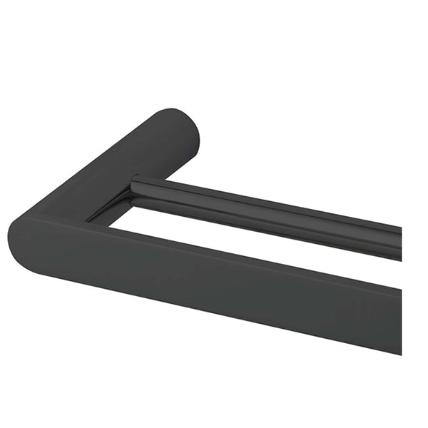 Black Towel Rail 800 Mm Stainless Steel Wall Mounted