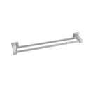 Square Double Towel Rail 800 Mm Stainless Steel Wall Mounted