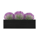 Raised Garden Bed 320X40X77 Cm Galvanised Steel