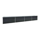 Garden Raised Bed Galvanised Steel 600X80X45 Cm Anthracite